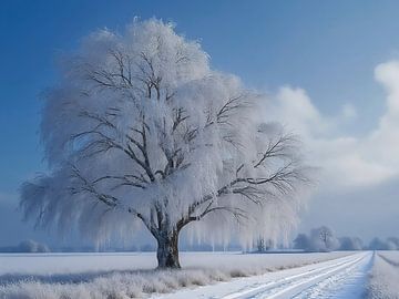 Winterlandschap op de Veluwe - landschapsfotografie 1 van The Photo Artist