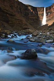 Hengifoss, IJsland van Henk Meijer Fotografie