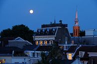 Vue de la Haverstraat à Utrecht avec l'église Catharijne en arrière-plan. par Donker Utrecht Aperçu