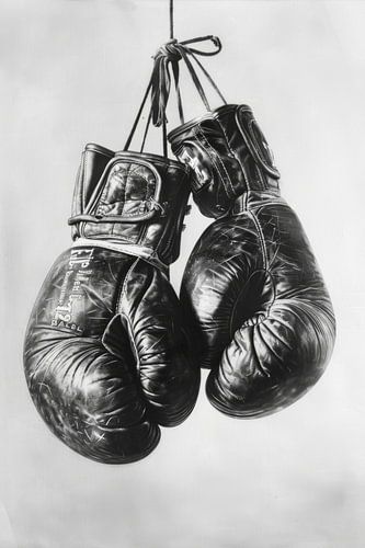 Boxhandschuhe im Schwebezustand
