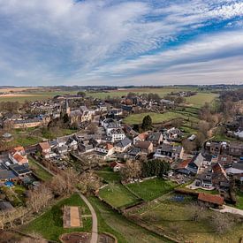 Drone panorama of the church village of Mechelen in southern Limburg by John Kreukniet