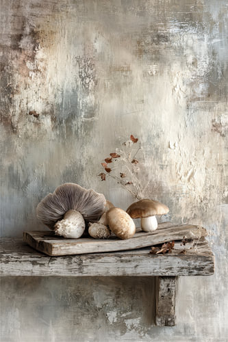 Silent Harvest – A Serene Painting in Taupe