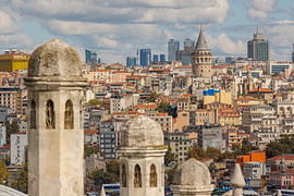 Galataturm von der Süleymaniye aus gesehen