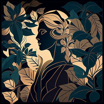 Linewoman Art Deco