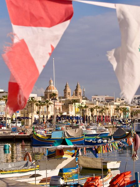 Port Marsaxlokk with Luzzus by Judith van Wijk