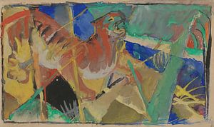 Franz Marc - Tiger im Dschungel (1912)