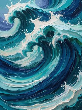 painting wave by Giandra Safaraz