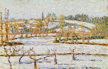 Camille Pissarro,Schneeeffekt in Eragny