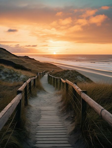Op het strand van fernlichtsicht