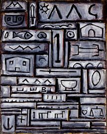 Joaquín Torres-García, graue Struktur von Atelier Liesjes