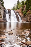 High falls waterval in het Tettegouche State Park, Minnesota