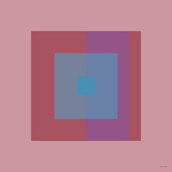 Abstrakt Rot Blau Quadrat