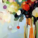 Kleurrijk abstract schilderij: "veldboeket" van Studio Allee thumbnail