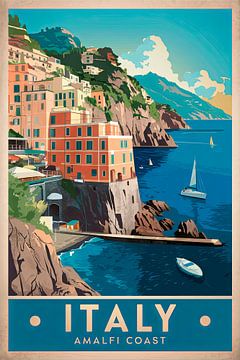 Amalfi, Italië. van Poster Art Shop