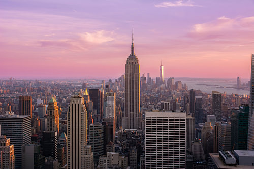 New York au crépuscule sur Arno Wolsink