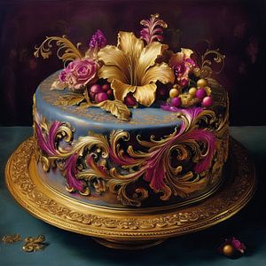Eine kunstvoll gestaltete Torte