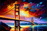 Golden Gate bridge, inspired by Leonid Afremov