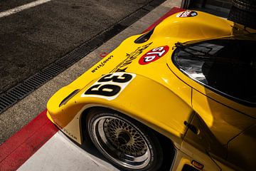 Porsche 956 in de pitlane van Bas Fransen