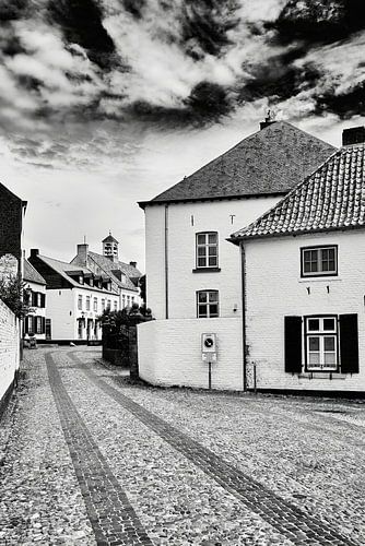 Das weiße Städtchen Thorn. In Schwarz-Weiß festgehalten von eric van der eijk