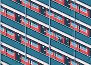 Architectuur met Geometrische Lijnen in Rotterdam van Eduard Broekhuijsen thumbnail