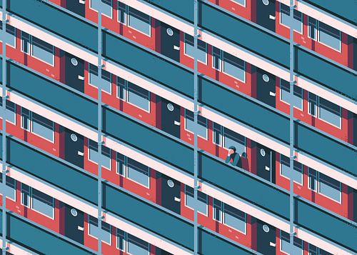 Architectuur met Geometrische Lijnen in Rotterdam