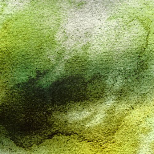 ABSTRACTE GROEN AQUAREL