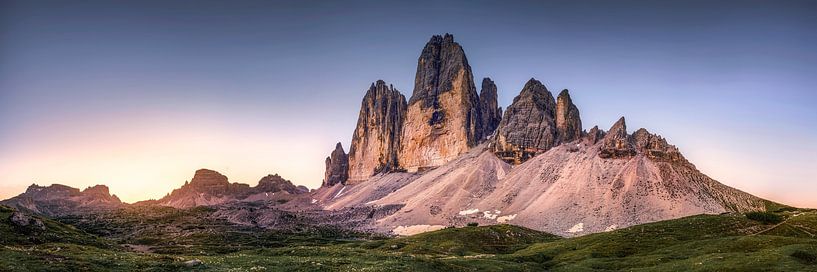 L'aube sur les Trois Cimets dans les Dolomites par Voss photographie