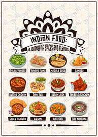 Indian cuisine full of flavours by Pixelbull Design