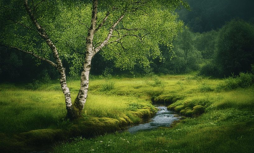 The Beauty of the Birch in the Black Forest by Karina Brouwer