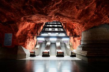 Stockholm Radhuset Subway-Station van Lars Scheve