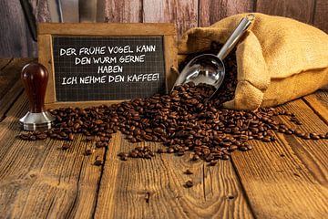 Koffiepauze met gezegde van Hans-Bernd Lichtblau