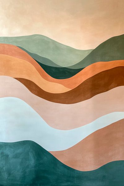 Abstrakte Landschaft von Poster Art Shop