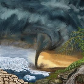 Eco-Turbulentie: Een Visuele Waarschuwing van Natascha Dokter