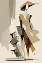 Abstract digital painting and beige by Digitale Schilderijen thumbnail