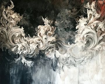 Dynamisch Rococo Contrast Schilderij van ARTEO Schilderijen