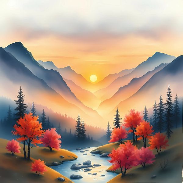 Sérénité de la vallée de l'Or par Artistic