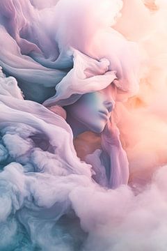 Dreamlike clouds and a human face by Poster Art Shop