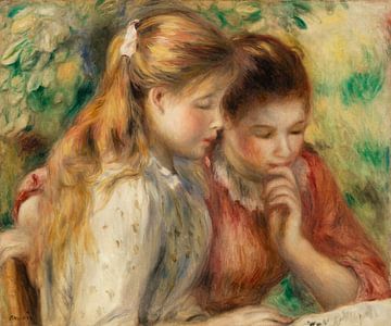Renoir,lezen (1891) van Atelier Liesjes
