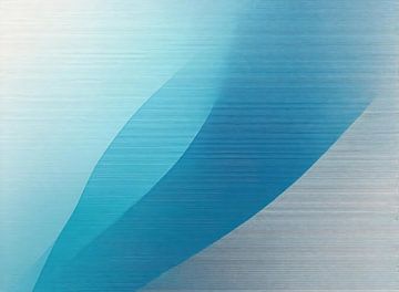 Diagonal Turquoise Gradient by Modern Collection