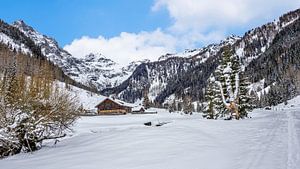 Die winterliche vordere Marbachalm