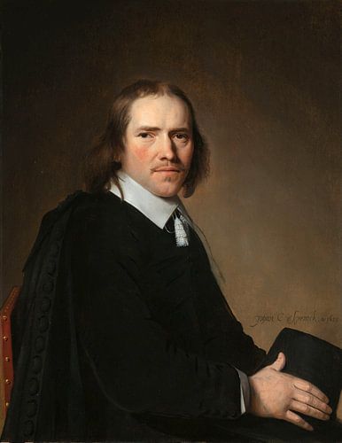 Portret van Dirck Johannes of Jacobus Wallis, Jan Verspronck