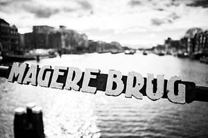 Magere Brug Zwart-Wit von PIX URBAN PHOTOGRAPHY