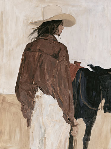 Cowgirl and Horse