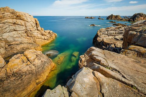 Grillige rotskust in Bretagne