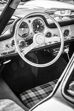 Mercedes-Benz 300 SL Gullwing klassieker interieur van Sjoerd van der Wal Fotografie
