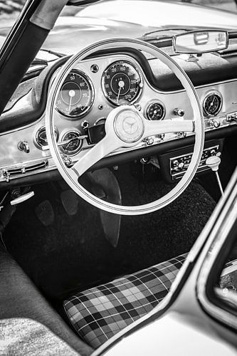 Mercedes-Benz 300 SL Gullwing klassieker interieur