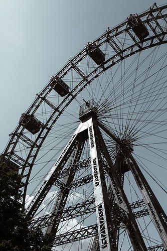 Detailaufnahme des Riesenrads auf dem Prater in Wien von Fotografia Elegante