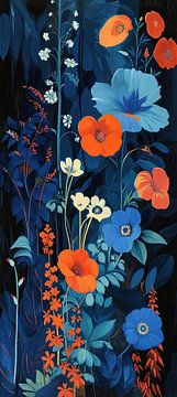 Peinture moderne de fleurs sur Blikvanger Schilderijen