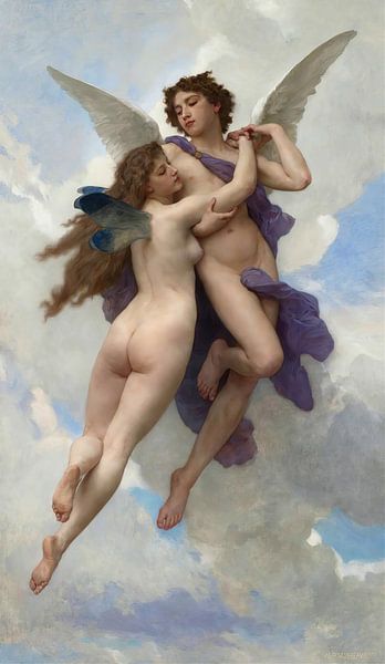 Amour et Psyché, William-Adolphe Bouguereau par Des maîtres magistraux
