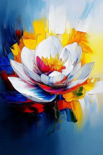 Abstracte waterlelie